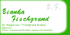 bianka fischgrund business card